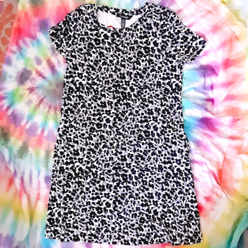 Animal print skater dress